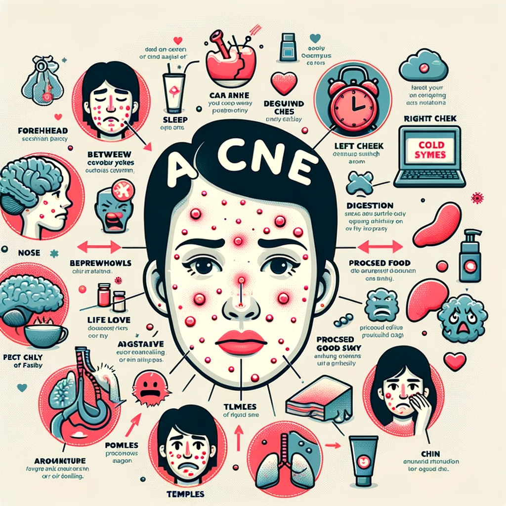 What causes acne on the face